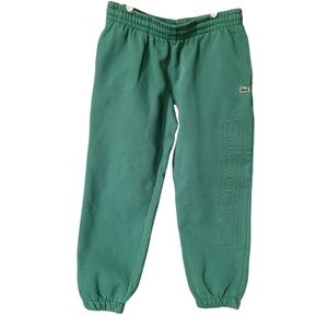 Lacoste unisex green jogger logo sweatpants - L.          J26